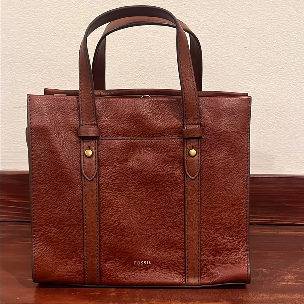Fossil Brown Leather Bag